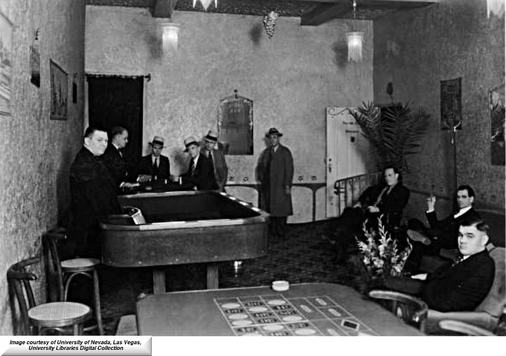 An interior shot of the Silver Club circa 1930s courtesy of UNLV digital collections